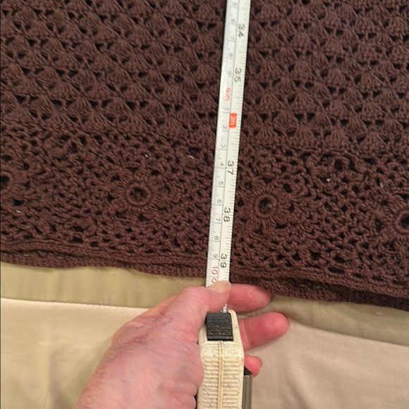 Michael Kors Elegant Brown Crochet Dress - Picture 10 of 15